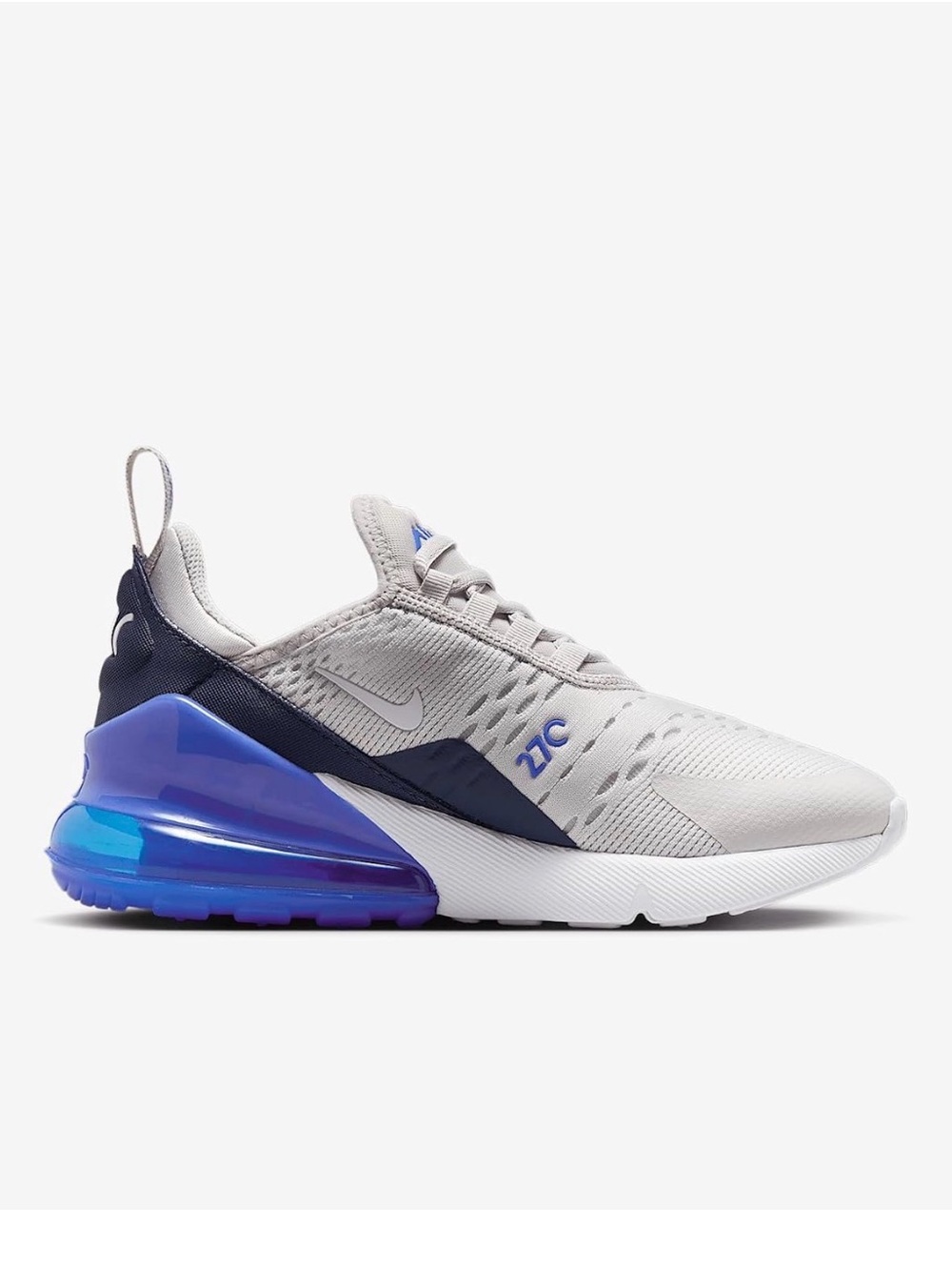 Nike Kids' Air Max 270 Sneakers - Light Grey & Blue